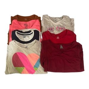7 girls long sleeve Old Navy shirts
